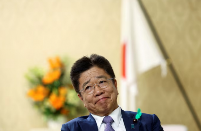 ◆…가토 가쓰노부 일본 재무상.사진=로이터통신