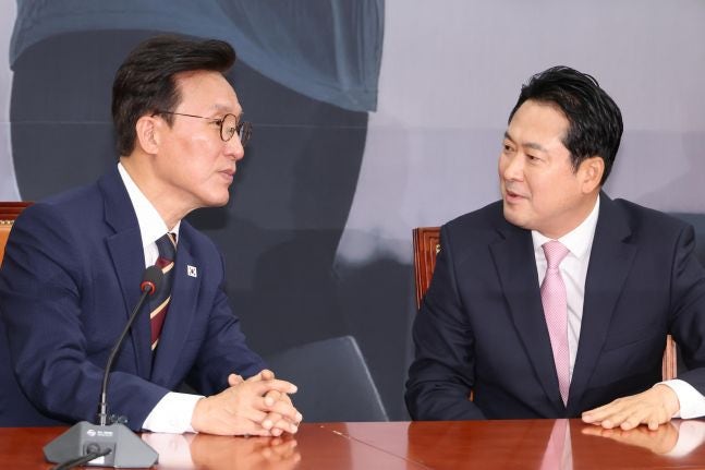 김 총리 "이 <b>대통령</b>, <b>야당</b> 만나려 <b>노력</b>"…장동혁 "여·야 거리 멀어"