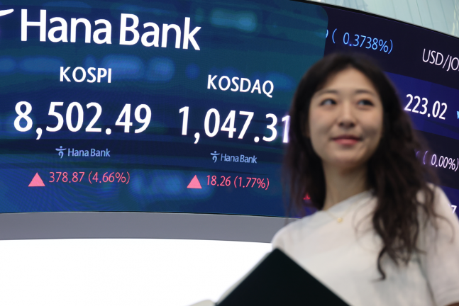 코스피 '이틀째 질주' 장 초반 8700선 안착…삼성전자·SK하이닉스 강세