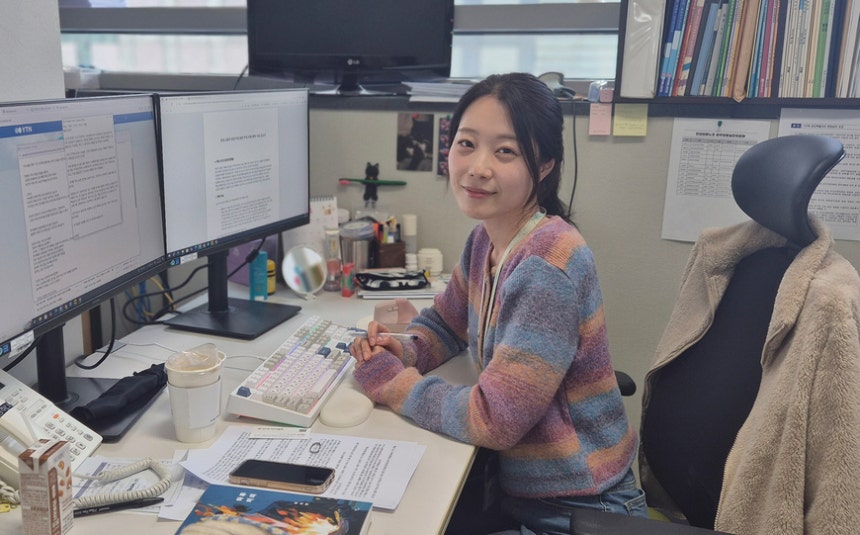 4월3일 서울 마포구 상암동 YTN 사옥 6층 전국언론노동조합 YTN지부 사무실에서 만난 나연수 기자는 “노조 일 시작하고 하루가 어떻게 가는지 모르게 지나간다”고 했다. 나 기자는 YTN지부 공정방송추진위원장을 맡