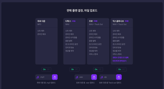 제이원비츠의 정밀한 음악검색·판매 시스템 인터페이스 [ⓒ 일학교]
