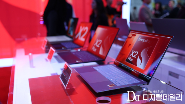 7일(현지시간) 미국 라스베이거스 컨벤션센터(LVCC) 노스홀에서 퀄컴 부스를 찾았다.과거 5G 모뎀이나 스냅드래곤 프로세서의 속도를 자랑하던 통신 칩 회사의 이미지는 사라진 지 오래다.[사진=김문기 기자]