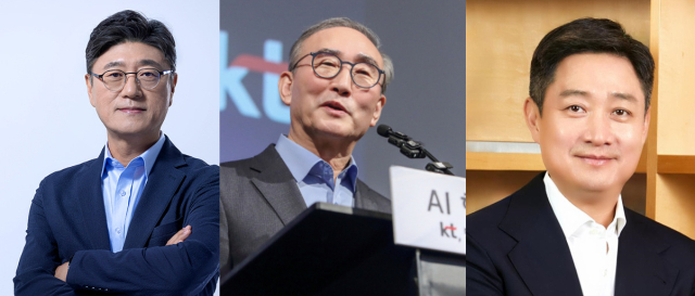(왼쪽부터) 정재헌 SK텔레콤 대표,<a href=