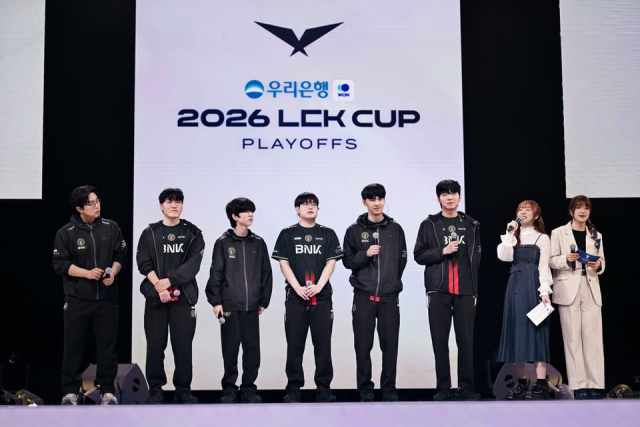 BNK 피어엑스 '리그오브레전드' 선수단.[사진=LCK]