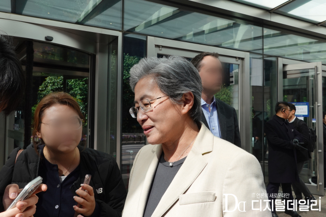 3월19일 교보생명 광화문 본사에서 만난 리사 수 AMD 최고경영자가 질의에 답하고 있다.[사진=배태용기자]