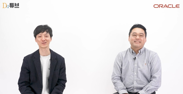 노형준 한국오라클 상무(왼쪽부터)와 양선흥 팜킷 대표가 질의 응답에 나서고 있다.