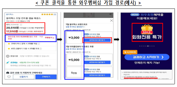 “쿠팡처럼 광고한 사례 못 봐”…공정위가 밝힌 ‘와우회원가’ 제재 배경은