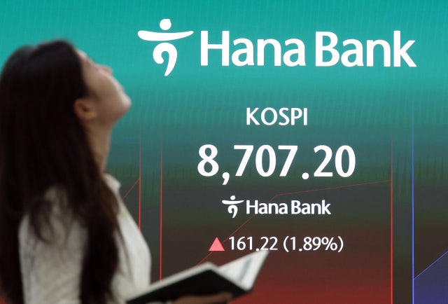 코스피, 장 초반 8700선 근접…삼성전자 0.74%·하이닉스 3.10% ↑