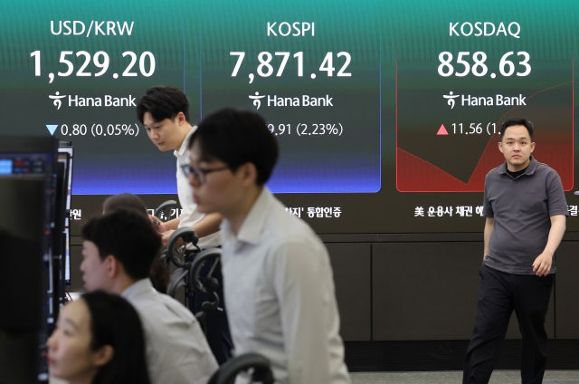 외국인 매도 폭탄에 코스피 3%대 급락…삼성전자 30만원선 위태