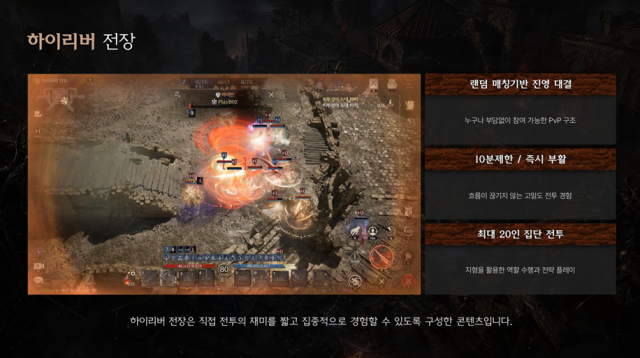 스마일게이트 '이클립스: 더 어웨이크닝' 콘텐츠 '하이리버 전장' 소개 이미지. [사진=스마일게이트 '이클립스: 더 어웨이크닝' 발표자료 갈무리]