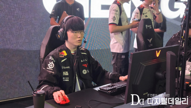 7월31일 '2026 LCK' 정규 시즌 3라운드 'LCK 팀 로드쇼: 하우스 오브 젠지' 현장. T1 '페이커' 이상혁. [사진=이학범기자]