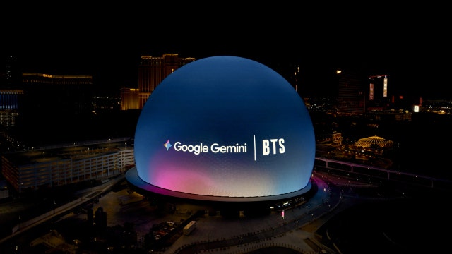 BTS·<b>구글</b>이 만났다…<b>제미나이</b> 협업 티저, 라스베이거스 스피어 외벽 상...