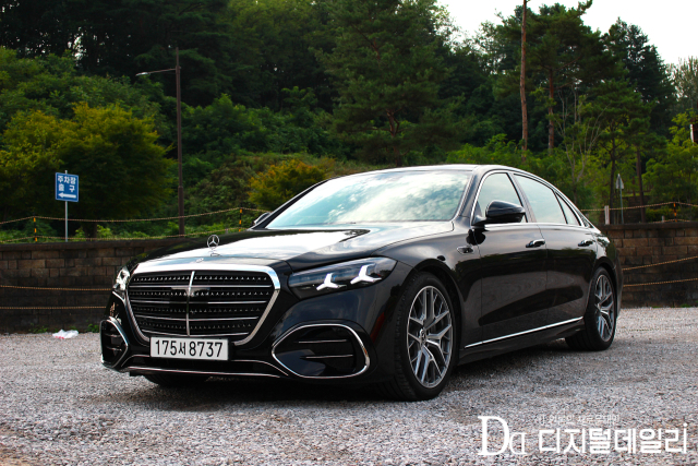 메르세데스 벤츠 S 450 4MATIC Long AMG Line.[사진=윤서연 기자]
