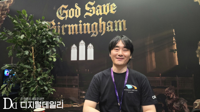 지난 8월27일(현지시각) '게임스컴 2026' 현장. 오션드라이브 스튜디오 '갓 세이브 버밍엄' 차현성 디렉터. [사진=이학범기자]