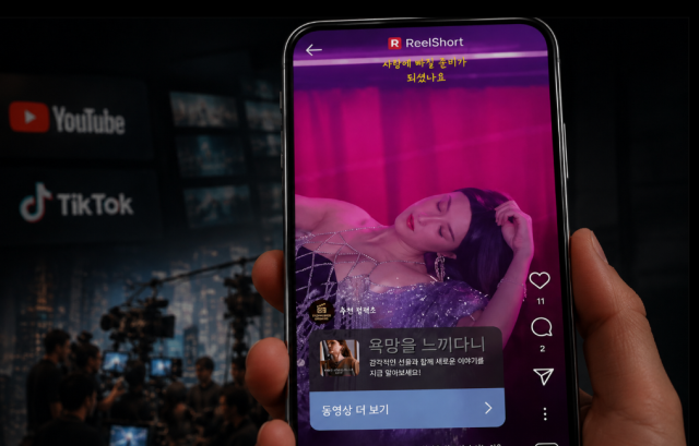 인스타그램 내 숏폼 드라마 광고 기반 AI 생성 이미지.