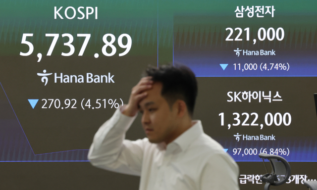 10월 15일 하나은행 딜링룸 [사진=연합뉴스]