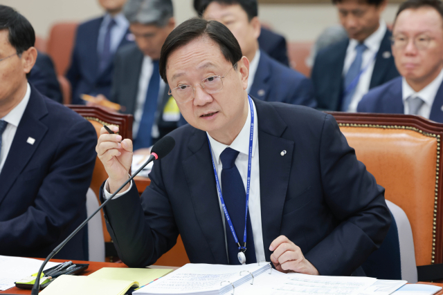 이찬진 금융감독원장이 10월 19일 국회 정무위원회에서 열린 금융감독원 등에 대한 국정감사에서 정무위원 질의에 답하고 있다. [사진=연합뉴스]