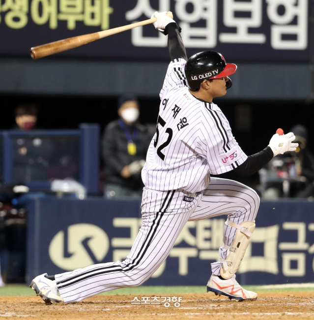이재원 2번 배치…LG, 롯데 반즈 겨냥 ‘우타 5명’ 포진[스경X현장]