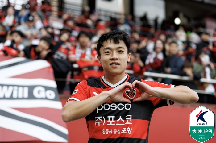 광주전의 아픔, 광주전서 씻었다···<b>정재희</b>, 복귀전 짜릿 복귀골로 <b>포항</b>에 ...