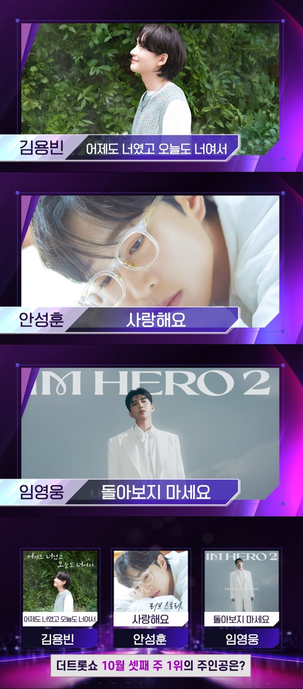 ‘<b>더트롯쇼</b>’ <b>임영웅</b>이냐, <b>김용빈</b>이냐, 안성훈이냐