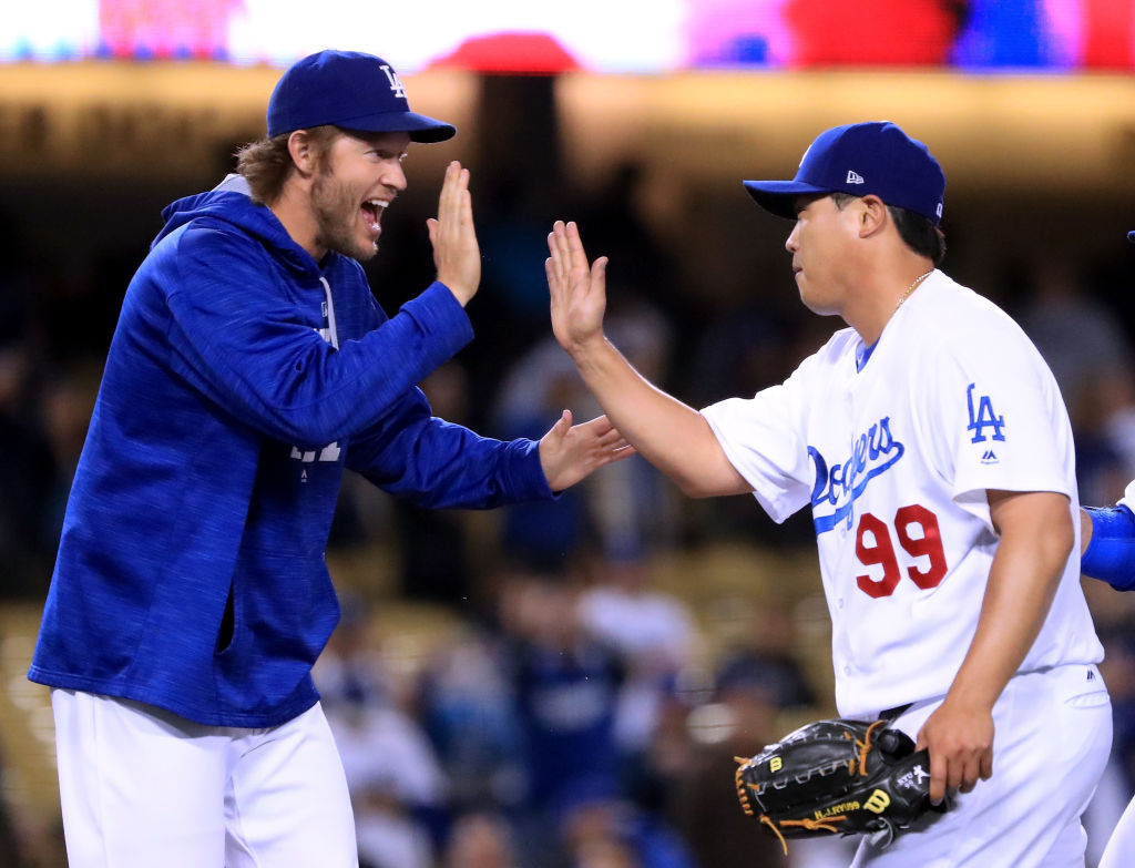 MLB닷컴 선정 ‘커쇼 시대’ LA <b>다저스 올스타</b>, <b>류현진</b> 4선발로 뽑혀
