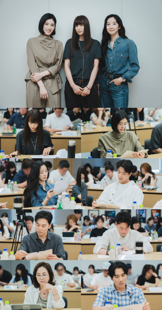 Script reading for Honor: Their Court showing cast chemistry