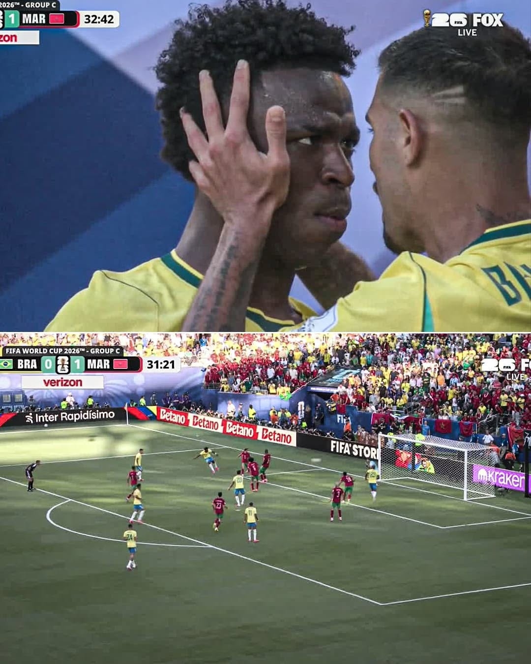 모로코, <b>브라질</b>에 ‘선취골’→비니시우스 동점골 ‘FIFA <b>랭킹</b> 10위권’...