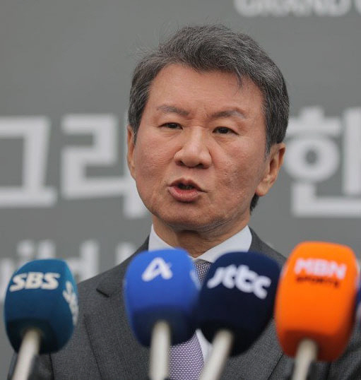 정몽규회장, 사임서 제출 “모든 영광은 선수 몫 모든 과오는 내 책임”