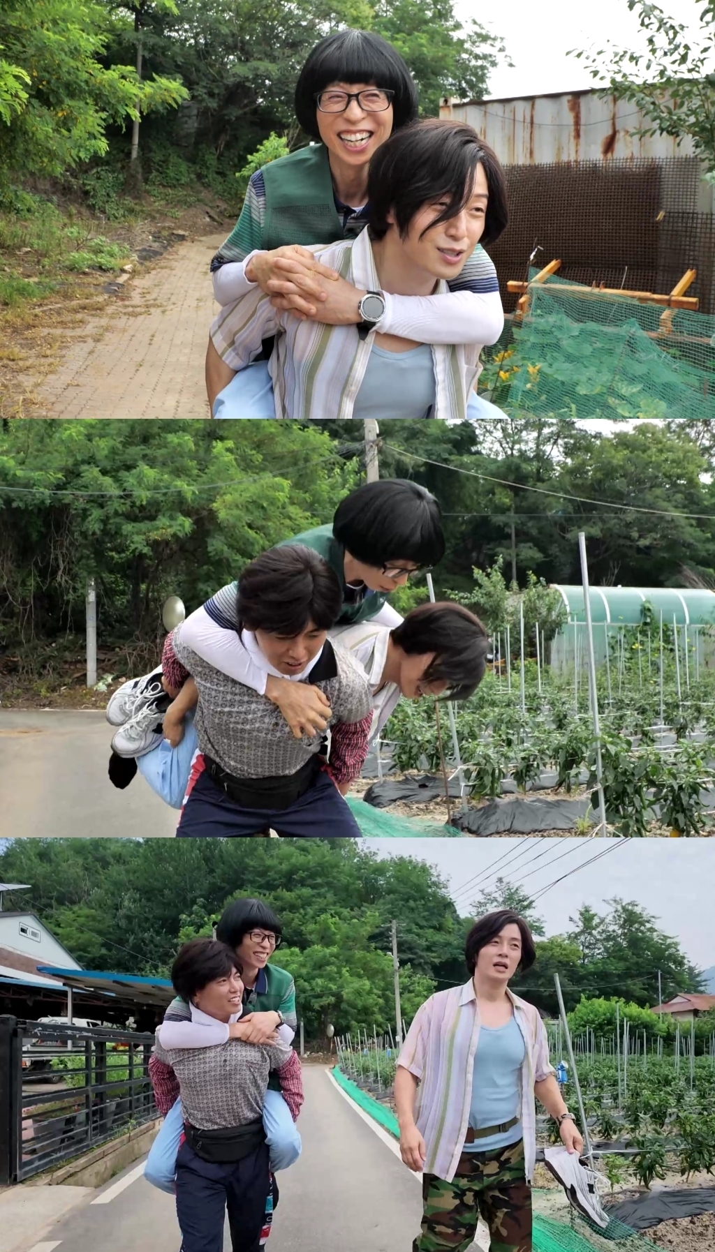 유재석 업고 튀어, 허경환X곽범 “낙엽보다 가볍다” (<b>놀뭐</b>)