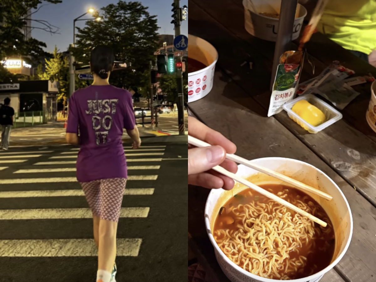 <b>김혜수</b>, 드레스 위해 뛰더니…이번엔 러닝 후 ‘<b>한강 라면</b>’
