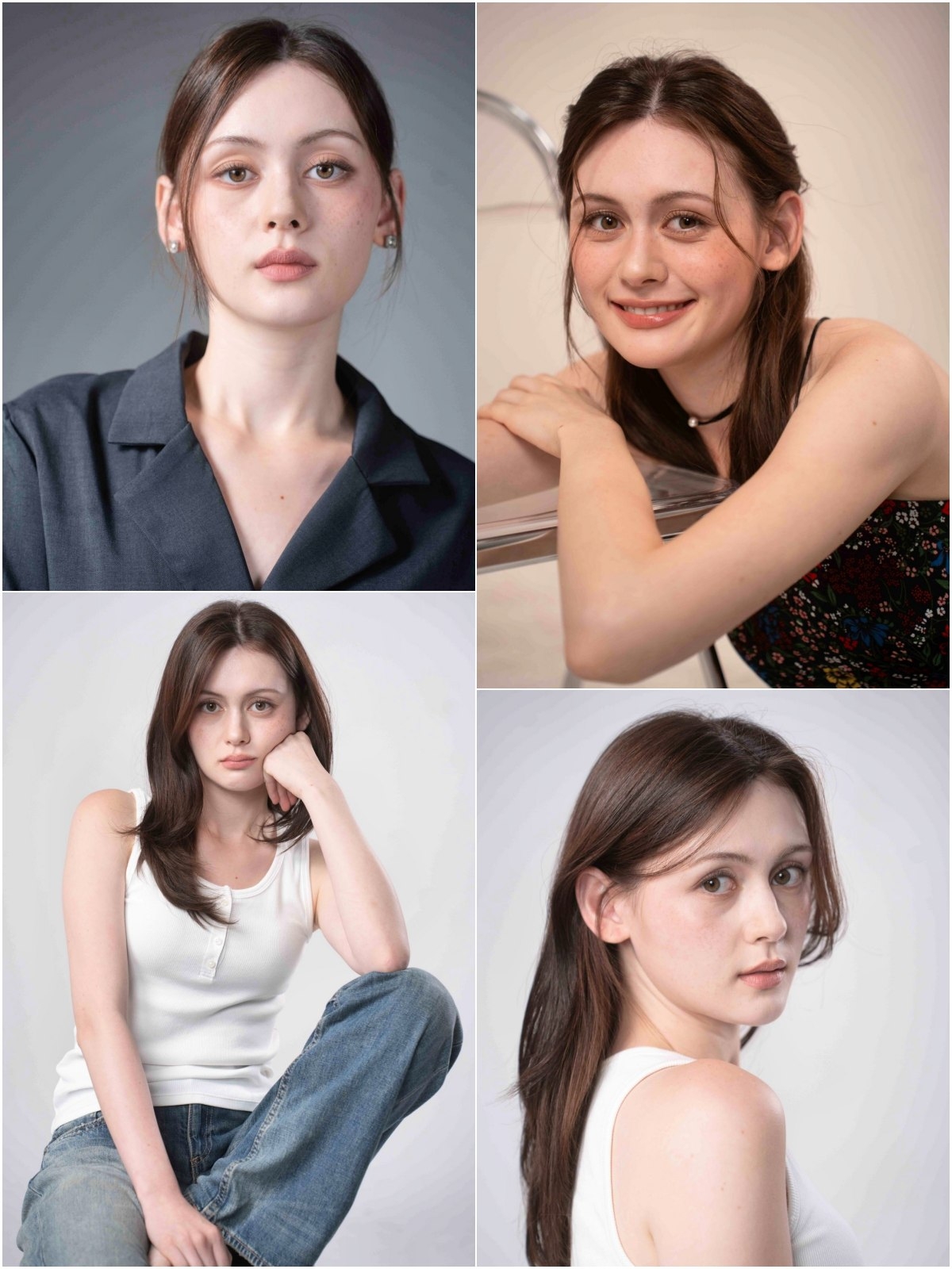 俳優ヘイリーの新プロフィール写真。フォーマルな装いと自然な笑顔のポートレート