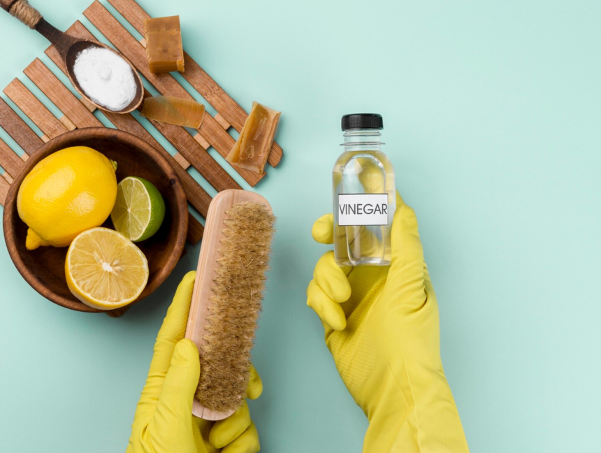 ‘만능 청소템’ 식초에도 예외가 있다. 바로 달걀을 떨어뜨린 자리다.