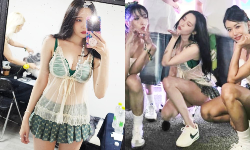 <b>선미</b>, 물에 젖어 도드라진 피지컬...'<b>워터밤</b>' 또 뒤집어 놓았다
