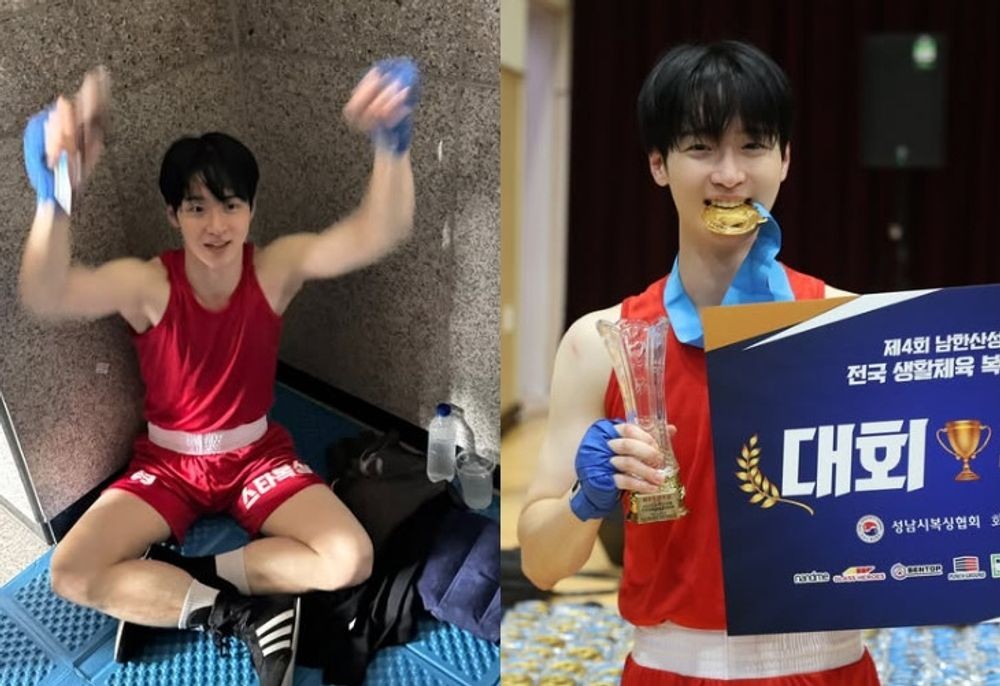 '강도 검거 미담' <b>장동윤</b>, <b>복싱대회</b>도 접수? <b>최우수선수</b> 됐다 "개포동 비...