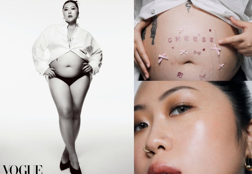 '명예영국인' <b>백진경</b>, 106kg <b>만삭 화보</b> 공개.. "내가 못할 건 없어" [RE:스...