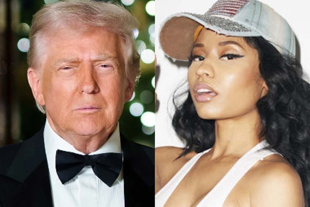 ドナルド・トランプ氏とニッキー・ミナージュを並べた写真