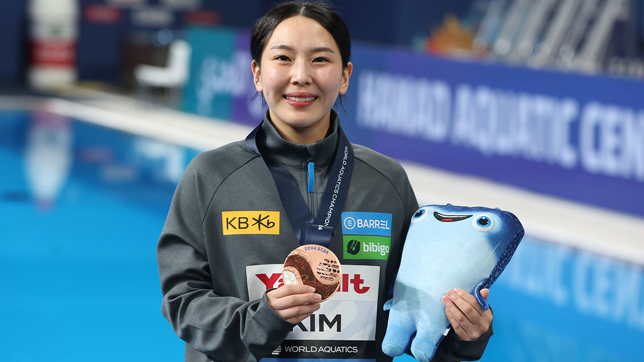 <b>김수지</b>, 수영세계선수권 <b>다이빙</b> 여자 3ｍ 스프링보드 <b>동메달</b>