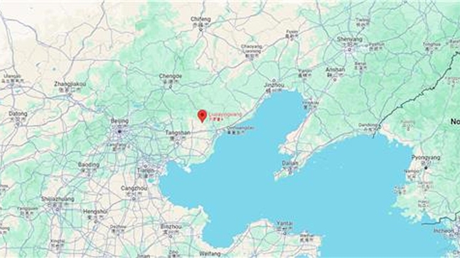 13일 중국 유람선 전복 사고 발생 지역 [구글 지도 캡처]
