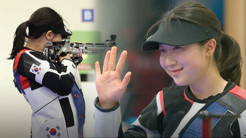 사격 <b>반효진</b>, <b>공기</b>소총 여자 <b>10m</b>서 금‥하계 대회 100번째 금메달
