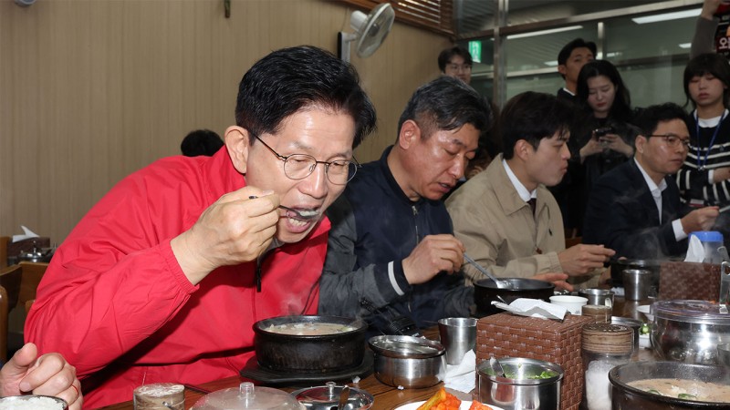 <b>김문수</b>, 가락시장에서 <b>유세</b> 시작‥"선거는 다이내믹"