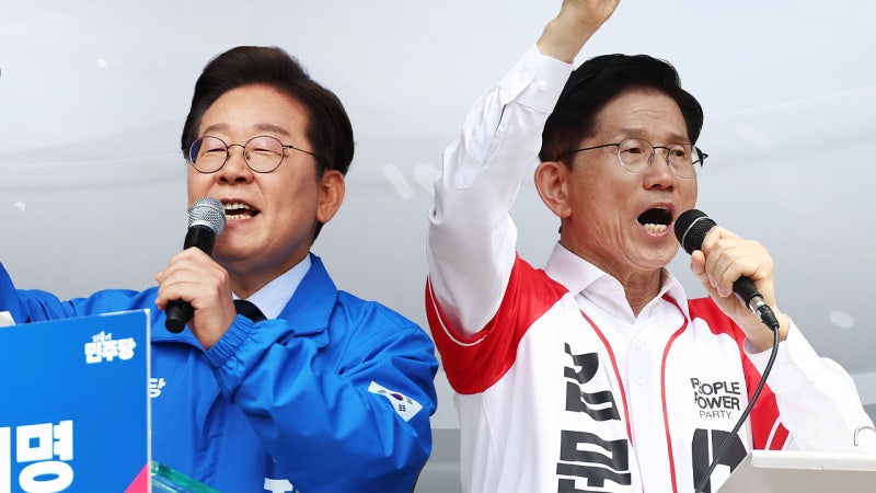 <b>이재명</b>·<b>김문수</b>, 이틀째 <b>수도권</b> 총력 유세
