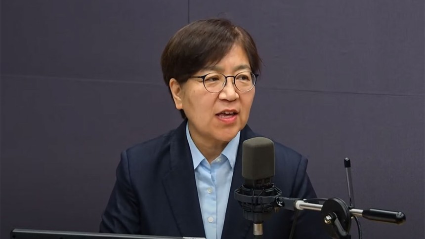 더불어민주당 중앙선거대책위원회 정은경 총괄선대위원장 [SBS라디오 '김태현의 정치쇼' 캡처]