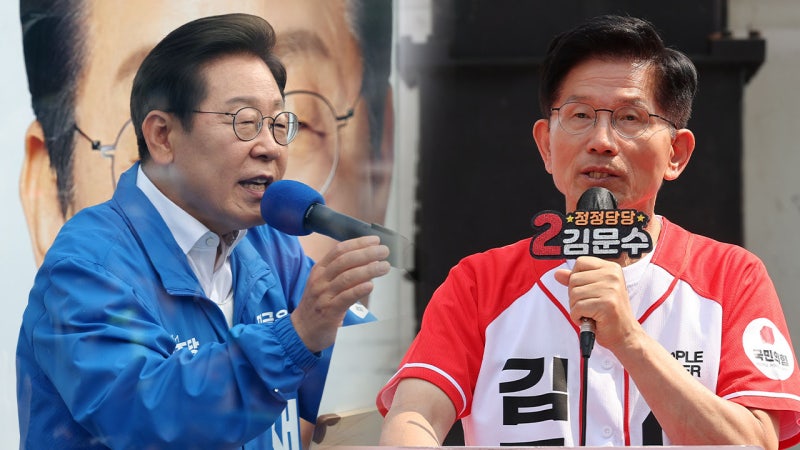 대선 D-3, <b>이재명</b> 경기·<b>충청</b>, 김문수 강원·경북