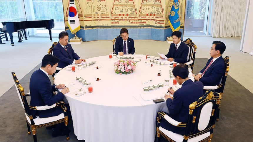 이재명 대통령, 여야지도부 회동