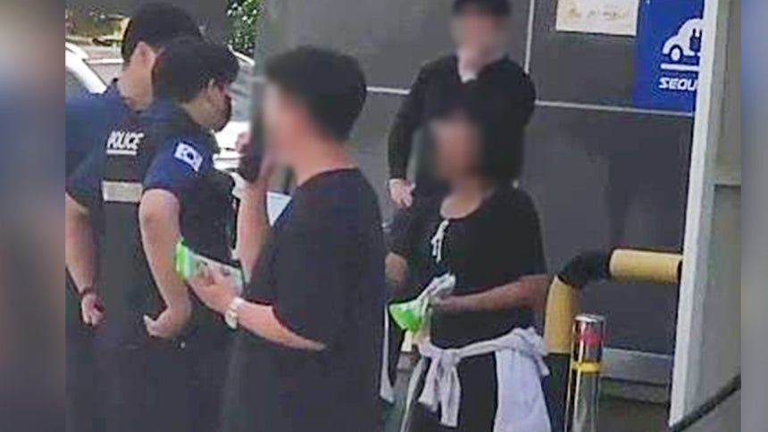 경찰 출동 당시 모습 [연합뉴스/독자 제공]