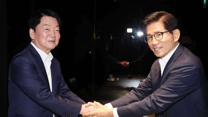 <b>김문수</b>, '경선 탈락' 안철수와 오찬 회동‥안철수 "특정 후보 지지 뜻 아...