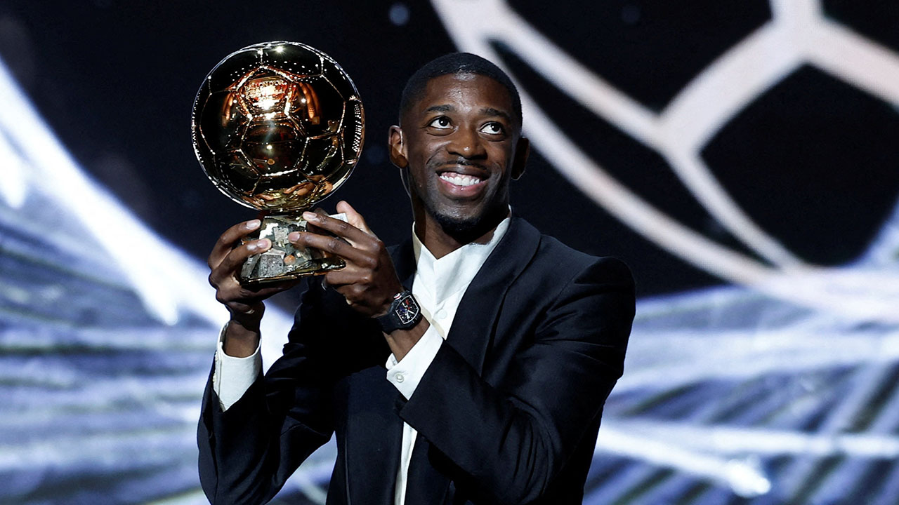 PSG <b>뎀벨레</b>, 2025 <b>발롱도르</b> 수상‥프랑스 선수 6번째