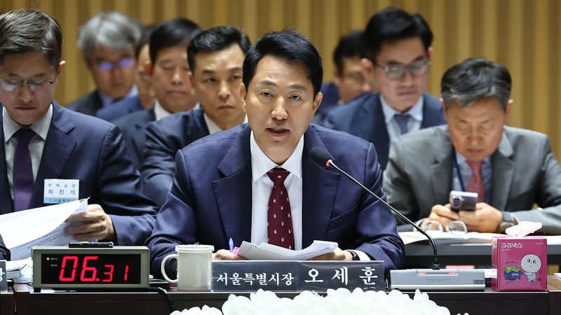 <b>오세훈</b> "10·15 대책은 과도한 조치‥서울시 의견 반영 없었다"