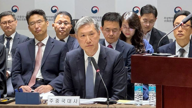 <b>노재헌 주중대사</b> "북한 '두 국가론'에 동요 불필요‥통일지향 불변"