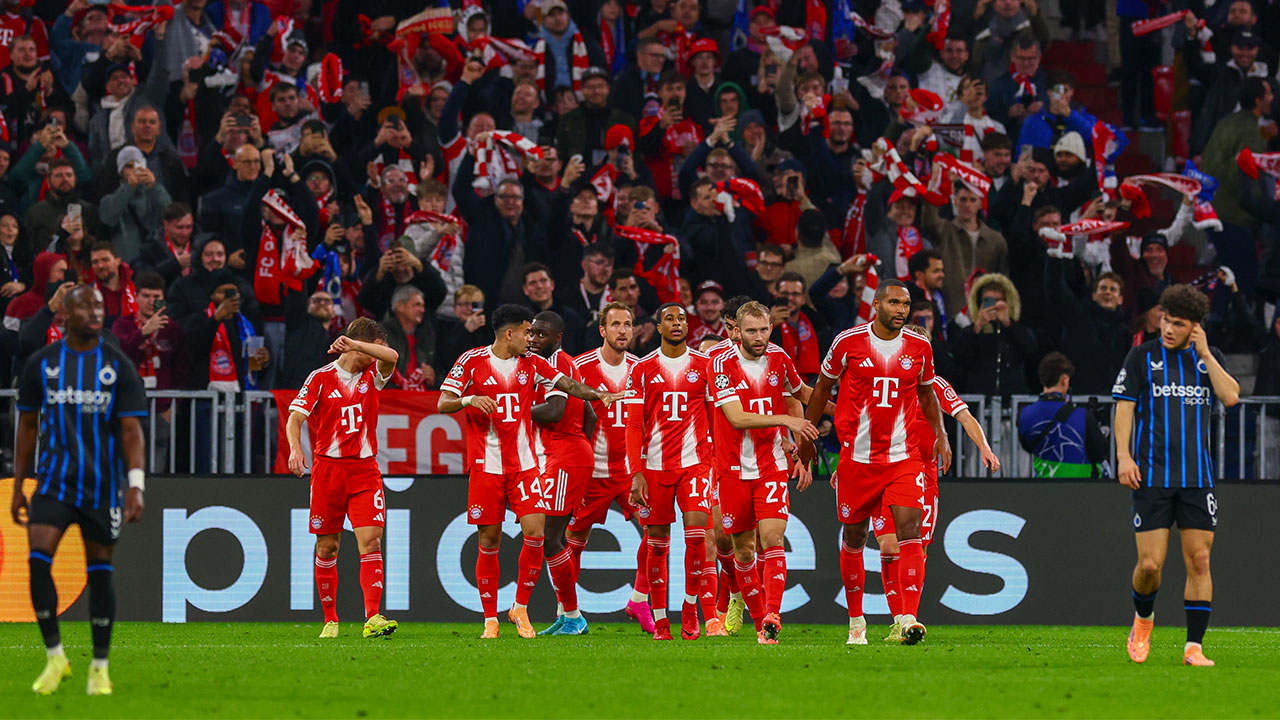 [UCL] '<b>김민재</b> <b>교체</b> 투입' <b>뮌헨</b>, 브뤼헤에 4대 0 대승